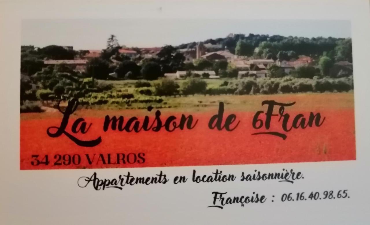 La Maison De 6Fran Appartement 2 Chaleureux Et Calme Ambiance Familiale Valros Exteriör bild